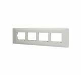 L&T Entice 18 Module Marble Finish Plate [White Marble Finish]